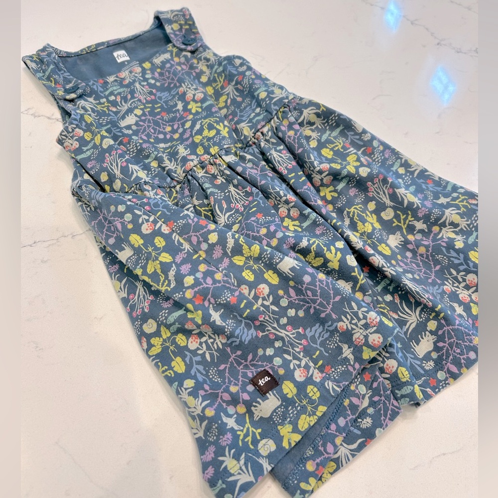 Tea Collection Azores Island Liberty Blue Dress